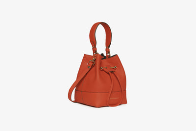 Strathberry Orange Lana Osette top handle bag at Collagerie