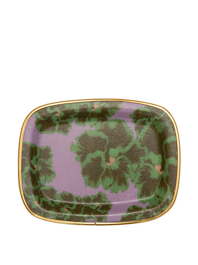 Dar Leone Ronko Hibiscus lilac mini tray at Collagerie