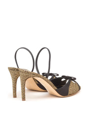 Glitter bronze Safara heeled sandals