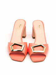 Ostara coral heeled sandals