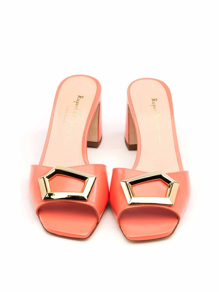 Ostara coral heeled sandals