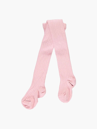 Amaia Dusty pink ribbed tights at Collagerie