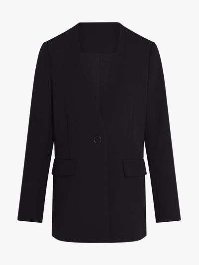 Issue Twelve Devon black wool blazer at Collagerie
