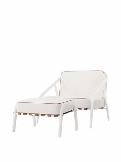 Myface White outdoor armchair at Collagerie