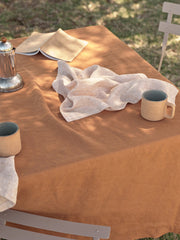 Cedar linen tablecloth