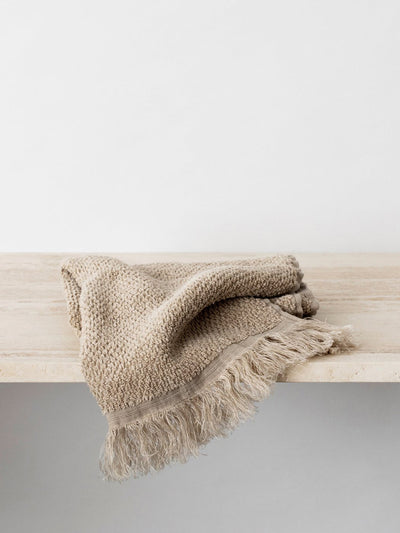 Cultiver Natural pure linen hand towel at Collagerie