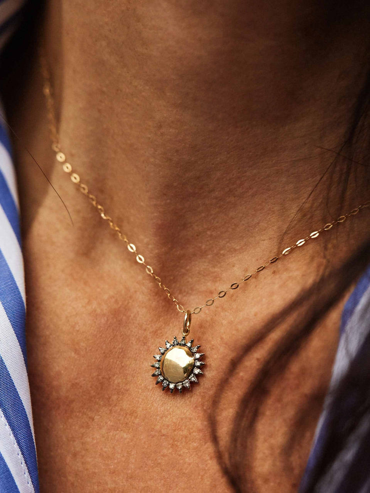 Diamond brilliant sun necklace Jewellery Kirstie Le Marque    - Collagerie