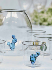 Blue cactus jug
