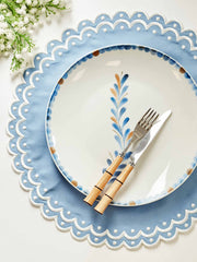 Blue toscana dinner plate