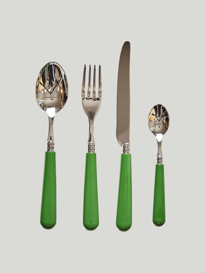 Maison Margaux Green cutlery set (4-piece) at Collagerie