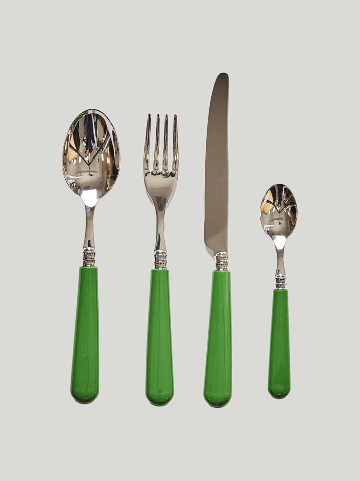 Green cutlery set (4-piece)