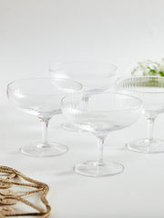 Vintage champagne coupes - set of 2