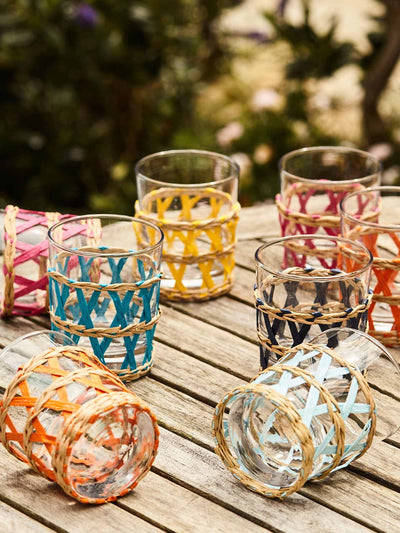 Maison Margaux Mixed plait water glasses set of 4 at Collagerie