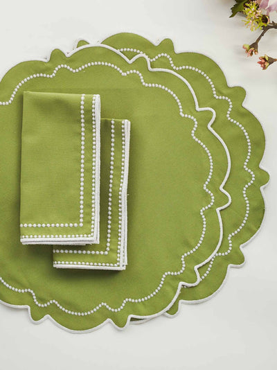 Maison Margaux Abigail sage placemats and napkins - set of 2 at Collagerie
