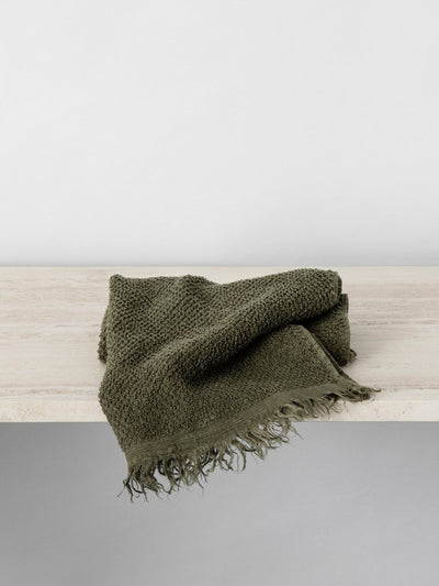 Cultiver Forest pure linen hand towel at Collagerie