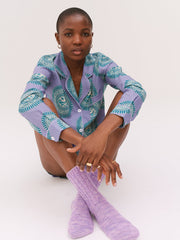 Women's lavender Really Warm socks Women's Socks Desmond & Dempsey    - Collagerie