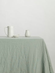 Sage linen tablecloth
