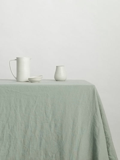 Cultiver Sage linen tablecloth at Collagerie