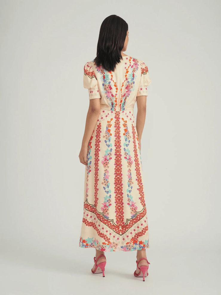 Bianca calla print dress