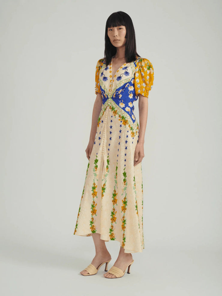 Lea fresh Lupins print dress