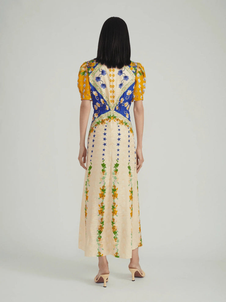 Lea fresh Lupins print dress