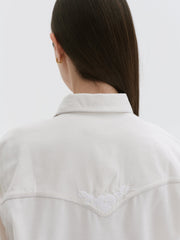 Inspired by vintage ranch shirts, this brushed cotton cowboy shirt is exquisitely embroidered, and super comfortable. Collagerie.com