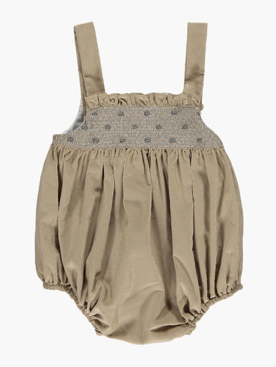 Amaia Elena beige babycord romper at Collagerie