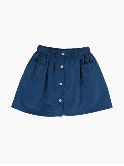 Amaia Juliette petrol blue babycord skirt at Collagerie
