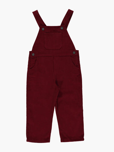 Amaia Oscar dark red corduroy dungaree at Collagerie