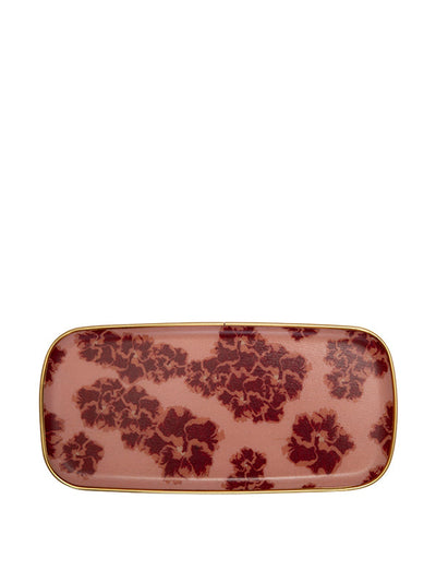 Dar Leone Ronko Hibiscus rose mallow oblong tray at Collagerie