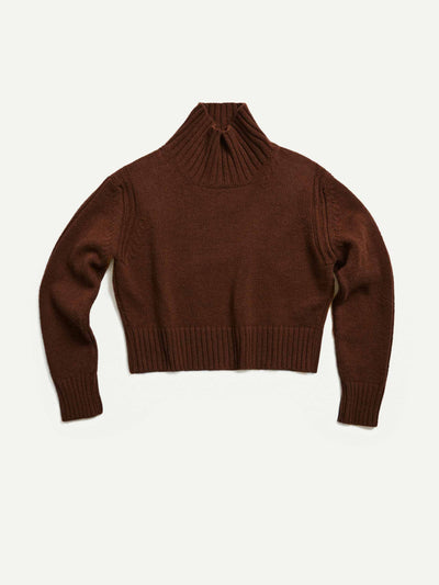 &Daughter Fintra lambswool cropped high-neck jumper at Collagerie