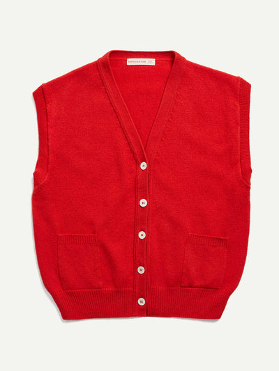 &Daughter Red Wexford pocket waistcoat at Collagerie