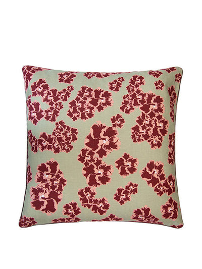 Dar Leone Ronko Hibiscus seafoam large cushion at Collagerie