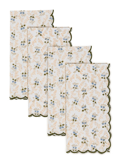 Sharland England Little Flower print napkins - set of 4 at Collagerie