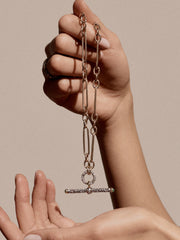 Diamond pavé t-bar pendant