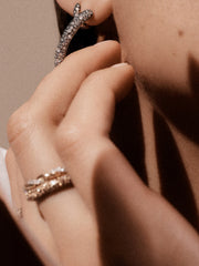 Diamond pavé eternity ring