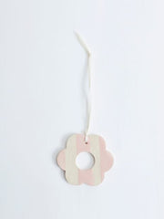 Striped hanging flower decoration (set of 5)