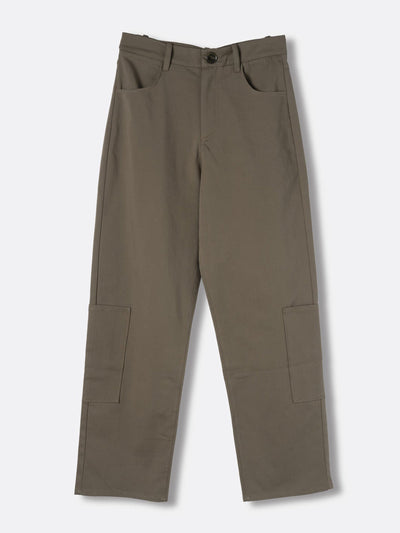 Riand 28 Juno utility trouser in olive at Collagerie