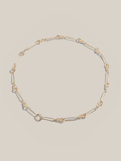 Lucy Delius Twisted link short chain at Collagerie