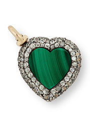 My green heart pendant