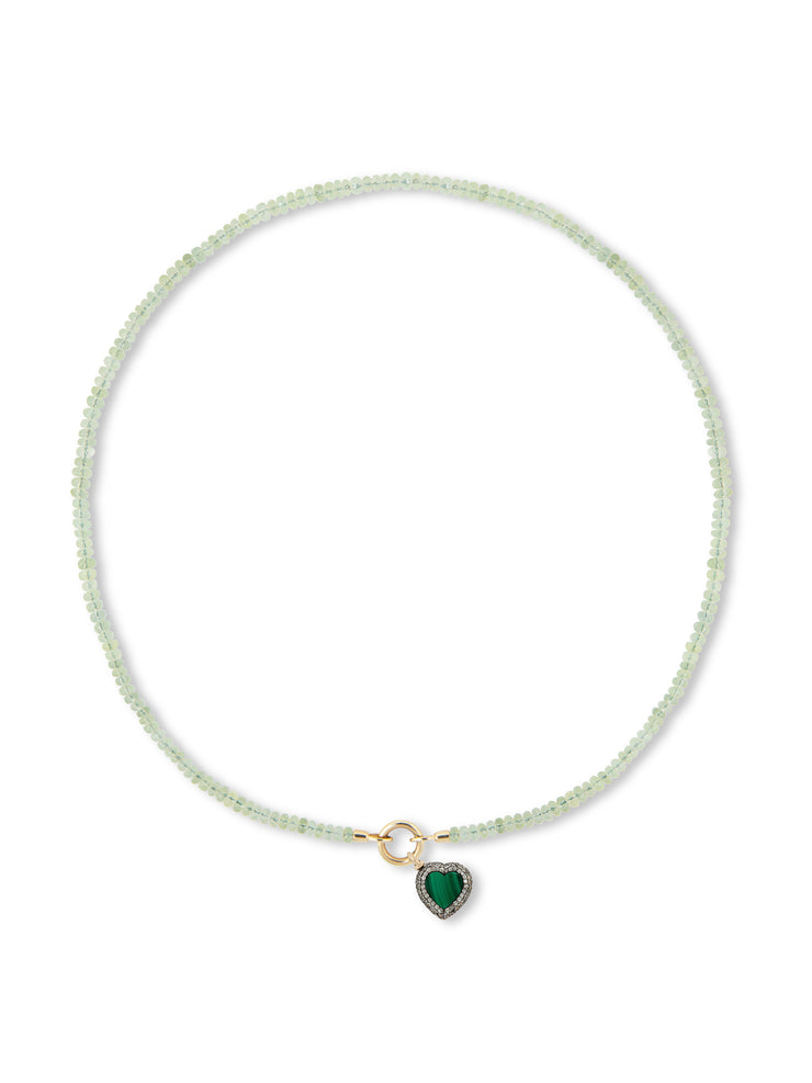 Phrenite beaded necklace