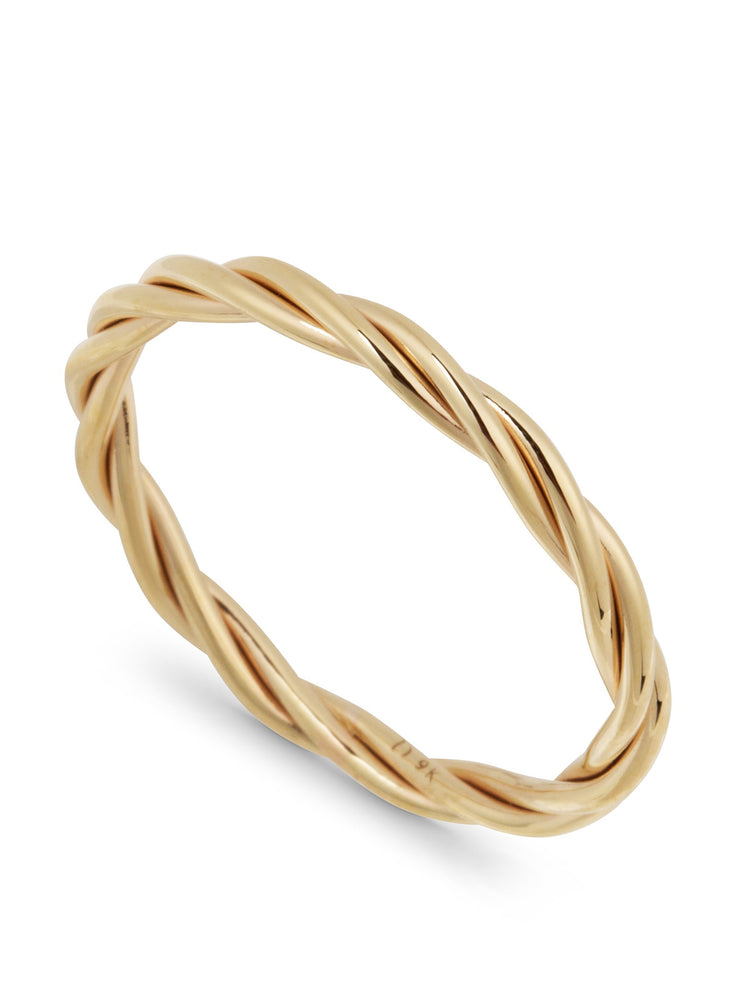 Twisted rope ring