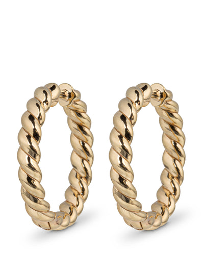 Lucy Delius Twisted rope hoop earrings at Collagerie