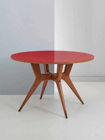 Ico Parisi Circular red table at Collagerie
