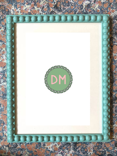 Domenica Marland Green bubble frame at Collagerie