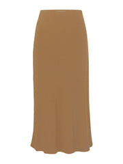 The Rey bias-cut skirt in stretch cupro Skirts Anemos Sandstone XS  - Collagerie