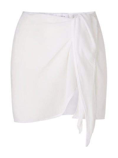 Anemos The Wrap mini skirt in sheer yoryu crinkle at Collagerie