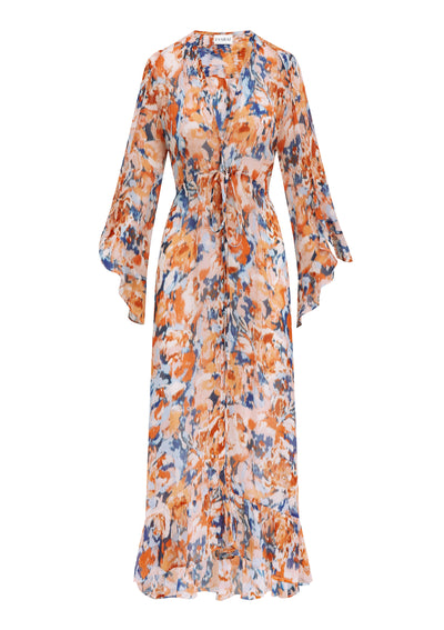 Evarae Monet Arna silk kaftan dress at Collagerie