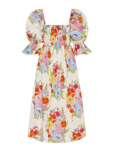 Borgo De Nor Artemis midi dress in Calliope floral print at Collagerie