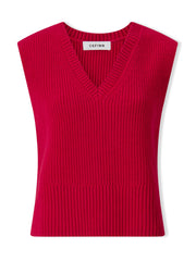 A signature Cefinn style that blends ease, versatility and style into one brilliant knitted vest. Collagerie.com